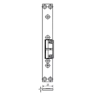 Tétière inox bout carré gauche GROOM pour GRS700 - GRS742442