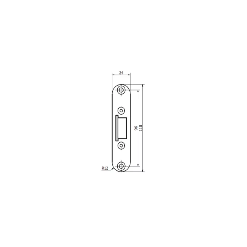 Tétière inox bout rond droite GROOM pour GRS700 - GRS743543