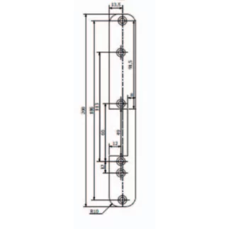 Tétière bout rond droite GROOM pour accessoire Easy mounting GRS700 - GRS743741