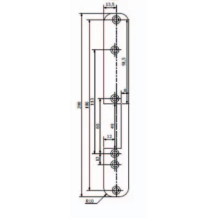 Tétière bout rond droite GROOM pour accessoire Easy mounting GRS700 - GRS743741