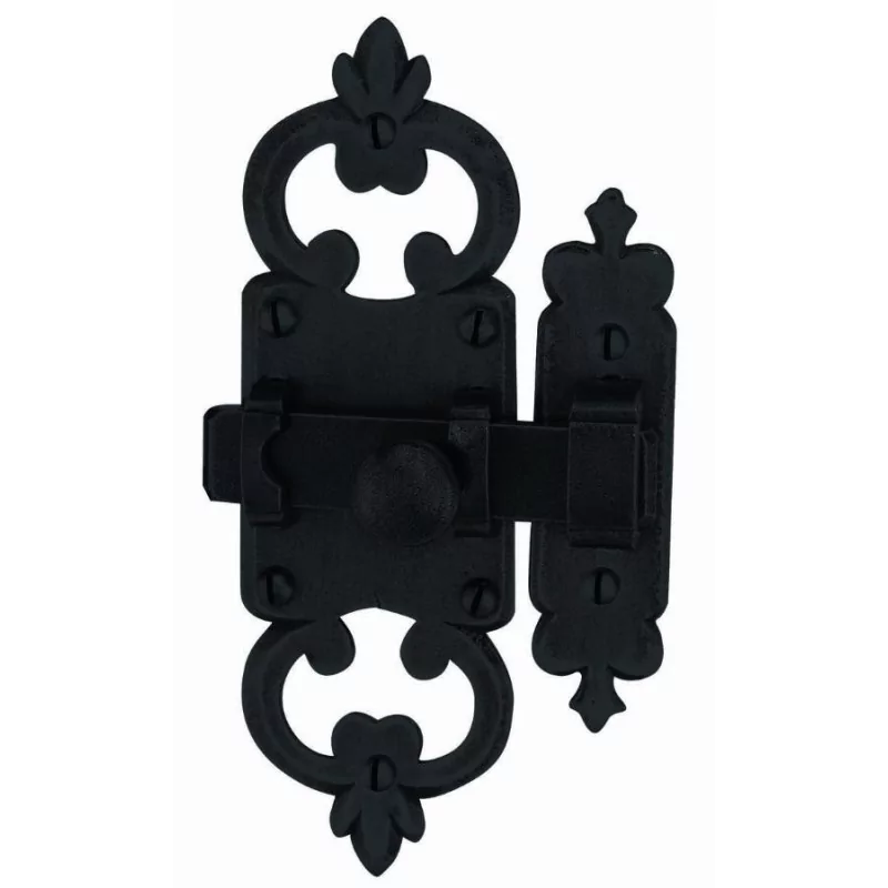 Targette Manoir shérardisé noir BRIONNE - 125x40 - 1110311SN