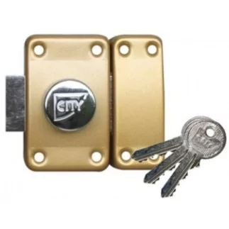 Verrou ISEO City 25 à bouton - Cylindre 40 mm - Sur variure NV03 - 10020402V03