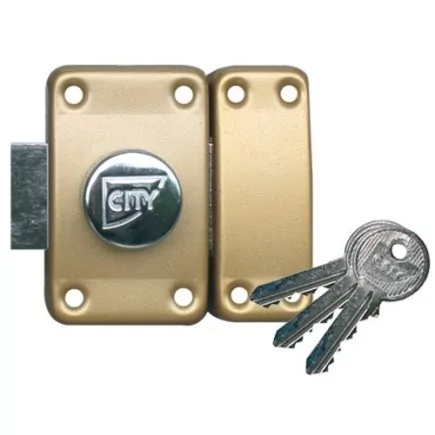 Verrou ISEO City 26 double cylindre - Cylindre 30 mm - Sur variure MV 05 - 10022302V05