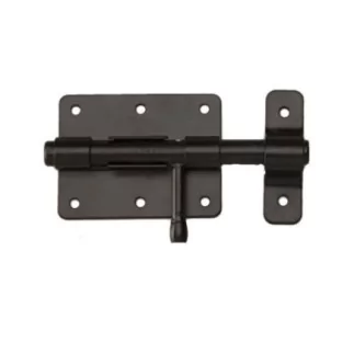 Verrou de box poire renforcé MERMIER zingué noir - Ø 8 mm - M-437082