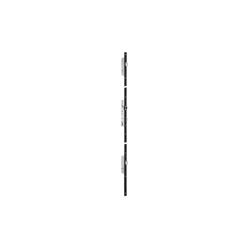 Serrure 3 points TF3 à relevage 39mm STREMLER Axe 24 U24x6mm inox - pêne 1/2 tour perroquet - 6570.39.C