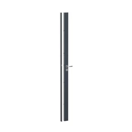 Serrure PROTECTIVE 41 HDI+ 4 points GA 65x35 Vis 70 ASSA ABLOY 4 Clés - Gris Muze Chromé velours - Droite - 28491000