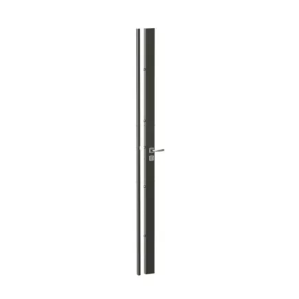 Serrure PROTECTIVE 41 HDI+ 4 points GA 65x35 Vis 70 ASSA ABLOY 4 Clés - Marron Muze Chromé velours - Gauche - 28516000