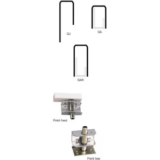 Kit porte épaisse 45/65 entretoises Protective A2P BEZAULT - 14798000