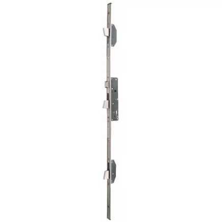 Serrure 3 points Multiblindo Inox ISEO pêne réversible - Têtière plate 2300x24x3 - Axe 30 - 795110302