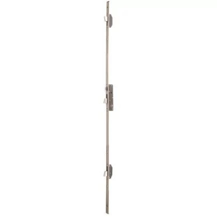 Serrure 3 points à larder ISEO Electa Inox à rouleau réglable - Têtiere U - 1860x24x6 - Axe 35 - 785201352