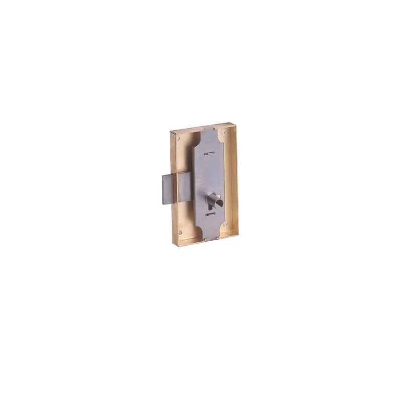 Serrure feuillard 12033 STÉ PICARDE - Laitonnée - Broche 20 mm - Droite - 12033/007/D