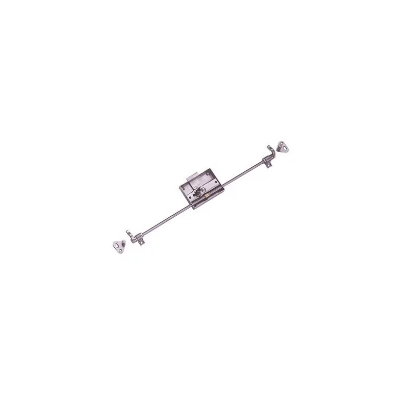 Espagnolette D203 DEVISMES - Acier brut - Axe 20mm - Tringle 1.6m - Gauche - 12383002G