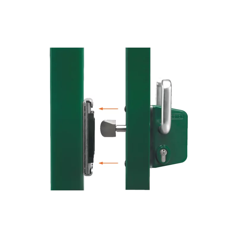 Serrure portail coulissant Inox LOCINOX profil 80 - LSKZ8080 U2L