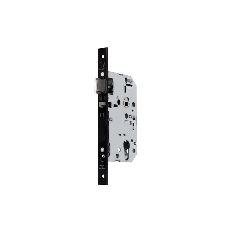 Serrure urgence à larder D457 VACHETTE - axe 50 mm - tétière réversible - noir droite - 14497000 Serrure urgence à larder D457 VACHETTE - axe 50 mm - tétière réversible - noir droite - 14497000