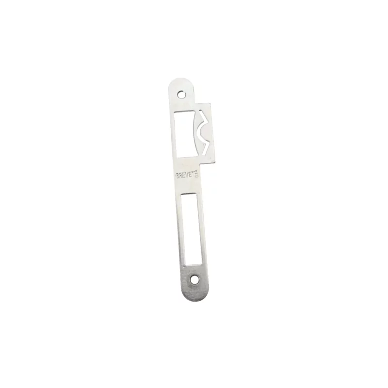 Gâche plate réglable BOURG MERMIER acier zingué argent - réversible - ép.2mm - M-074480