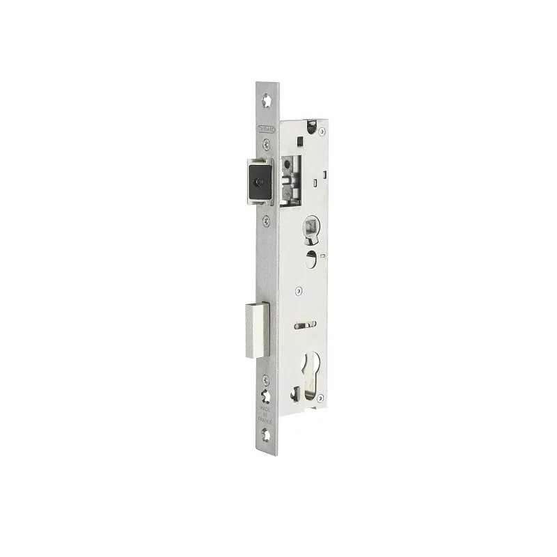 Boitier de serrure à cylindre pfl L45/A30/EA92 THIRARD réversible têtière INOX sans gâche / sans rouleau - 00015930