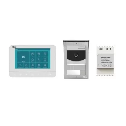 Kit visiophone 2 fils Baia-kit NICE écran + platine de rue + alimentation - BAIA-KIT