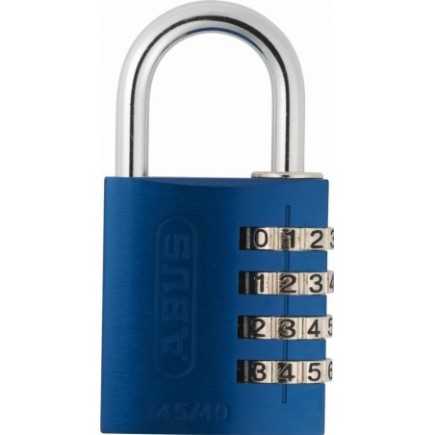 Cadenas à combinaison ABUS aluminium 145/40 Bleu Lock-Tag - 48807