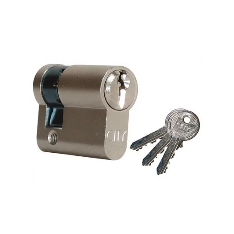 Demi-cylindre City ISEO 30x10mm laiton nickelé - varié V04 KCF005504 - 520930129V04