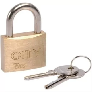 Cadenas automatique anse acier City 60 mm ISEO + 2 Clés - 02066001.5