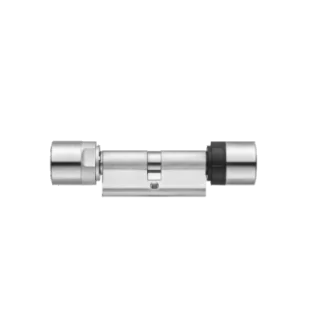 Cylindre numérique connecté SIMONS VOSS Profil européen à double bouton - Mobilekey - 30 x 30 mm - MK.Z4.35.30.CO.WP.LN.ZK.G2