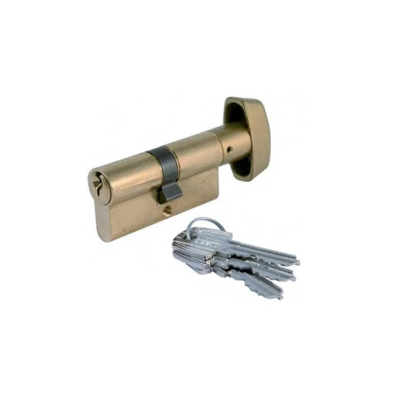Cylindre à bouton laiton TE5 TESA 60mm - 30x30mm - 503B3030L