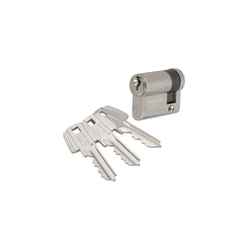 Demi cylindre TESA TE5 - 30x10mm - nickelé - 50303010N