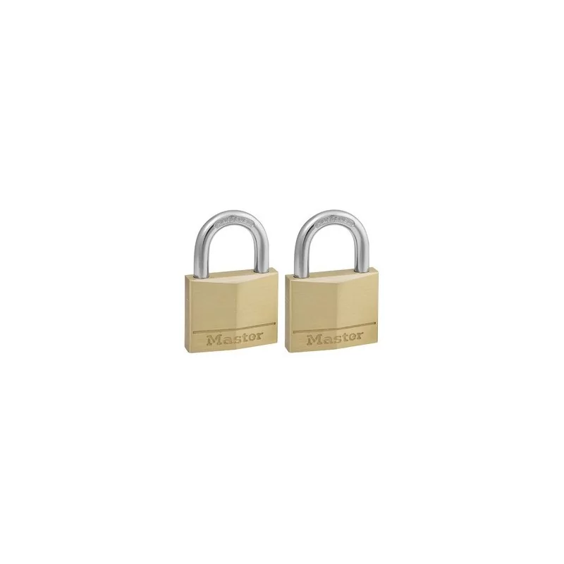 Lot de 2 cadenas en laiton massif MASTERLOCK 40 mm - 140EURT