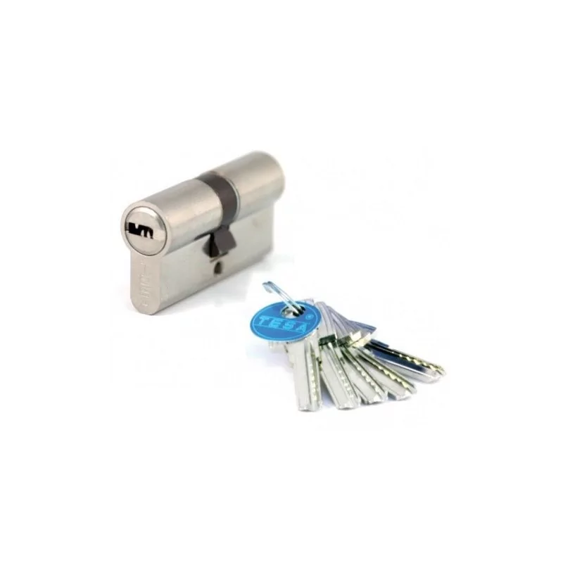 Cylindre de sûreté TESA T60 débrayable - Nickelé - 30 x 50 - Varié - 5 clés - T6553050N