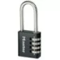 Cadenas à combinaison programmable MASTERLOCK 40 mm avec anse haute de 51 mm, noir - 7640EURDBLKLH