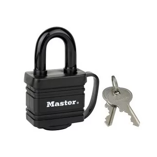 Cadenas en acier laminé à goupilles MASTERLOCK protection thermoplastique - 40 mm - 7804EURD