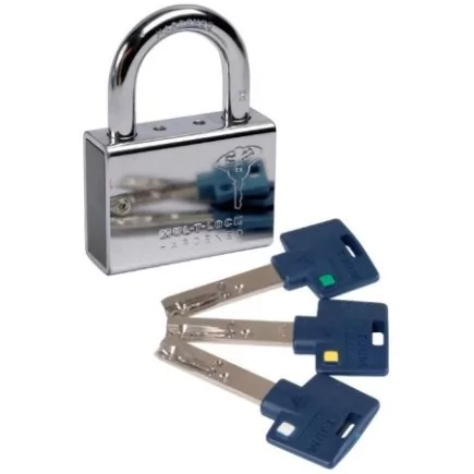 Cadenas CAD-C 13 REG C1 MTL600 262S+ MUL-T-LOCK 3 clés PVC bleu - CAC13R1M6P3PBLVAX