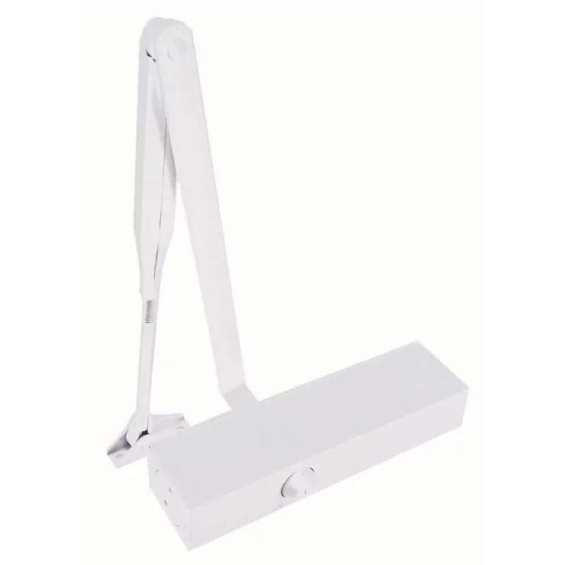 Ferme-porte tous profils DORMA - bras standard - freinage ouverture - force 2/4 - Blanc - 27112211