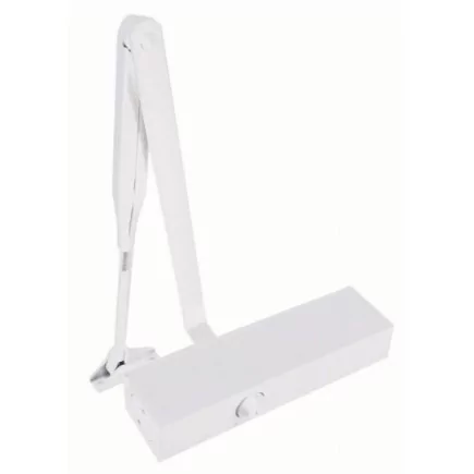 Ferme-porte tous profils DORMA - bras standard - freinage ouverture - force 2/4 - Blanc - 27112211